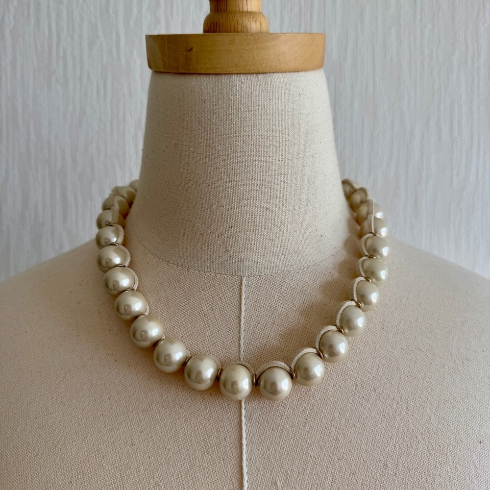 Lia Sophia Faux Pearl Statement Necklace